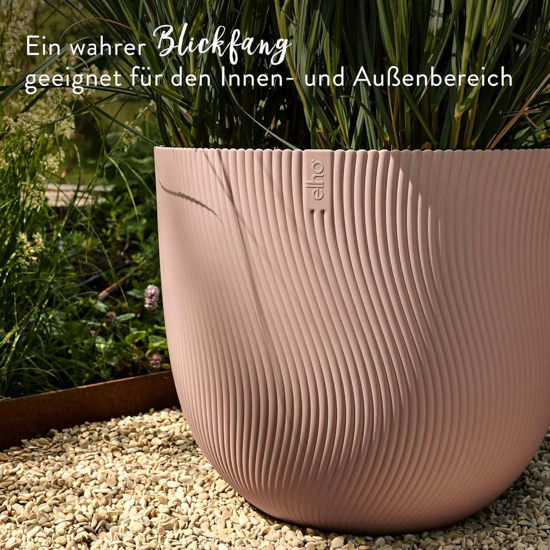 elho Sereh Rund 40 - Blumentopf für Innen und Aussen - 100% recyceltes Plastik - Ø 39.0 x H 33.3 cm