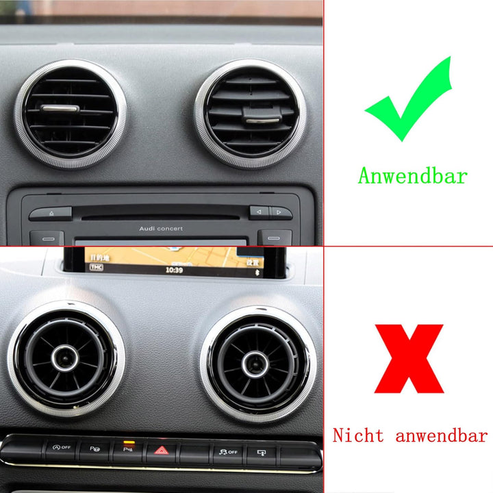 Magnet Handyhalterung kompatibel Audi A3 8P und Audi S3 8P geeignet für Smartphone und GPS mit Auto