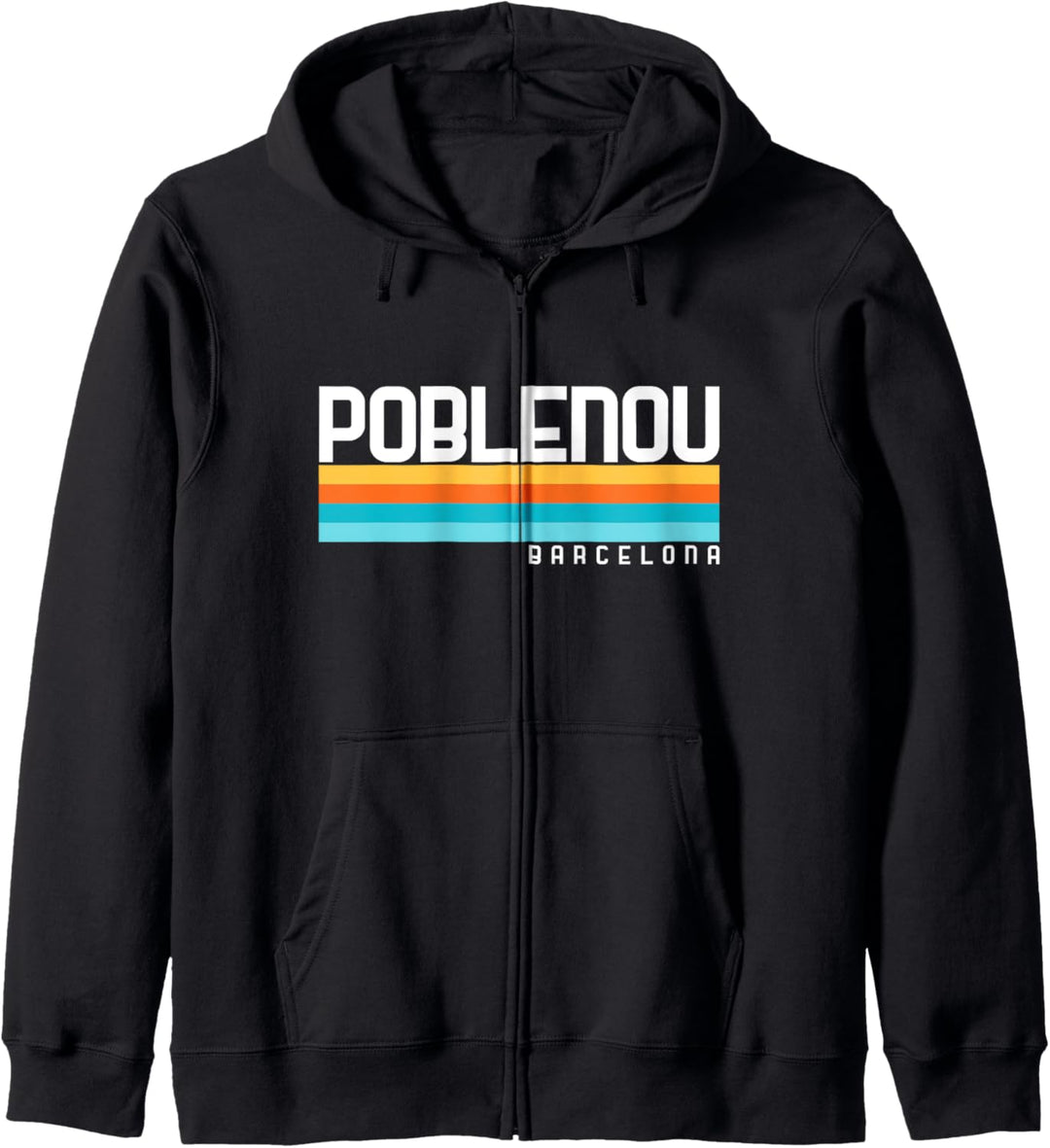 80er Jahre Poblenou Barcelona Stil Design Kapuzenjacke