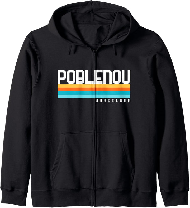 80er Jahre Poblenou Barcelona Stil Design Kapuzenjacke