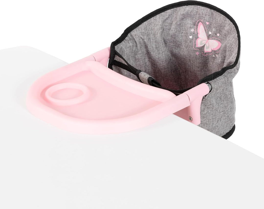 Bayer Design 65933AA Puppentischsitz, Sitz für Puppen mit intergiertem Tablett, für Puppen bis 46 cm
