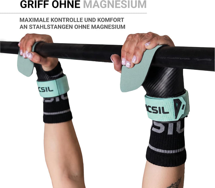 PICSIL Hawk Grips - Griffe Ohne Magnesium, Grip auf Sauberen Stangen, Dreilagig, Inklusive Handgelen
