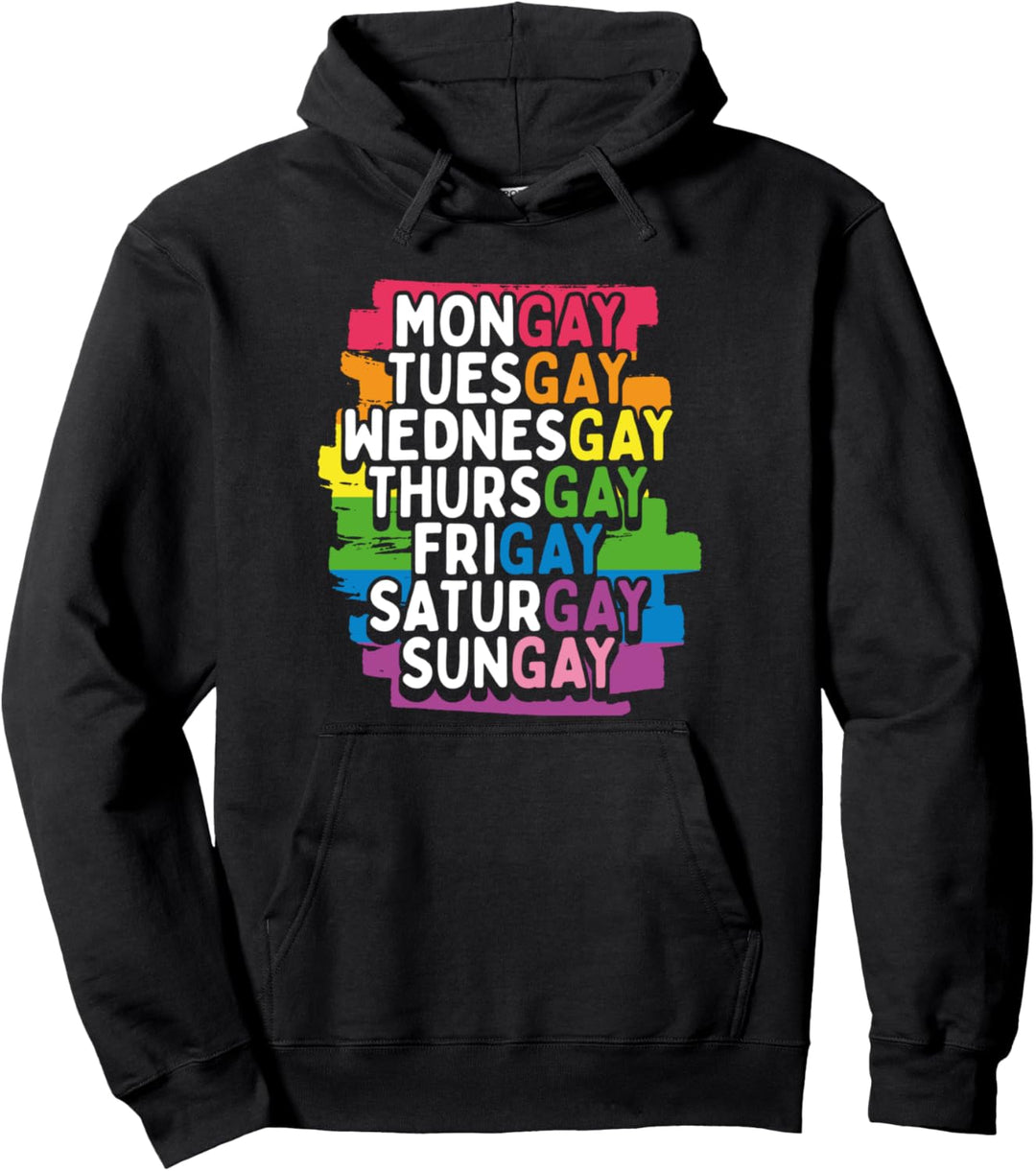 Mongay Tuesgay lustiges LGBT Gay Pride Pullover Hoodie
