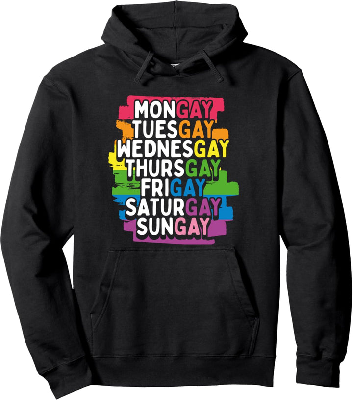 Mongay Tuesgay lustiges LGBT Gay Pride Pullover Hoodie