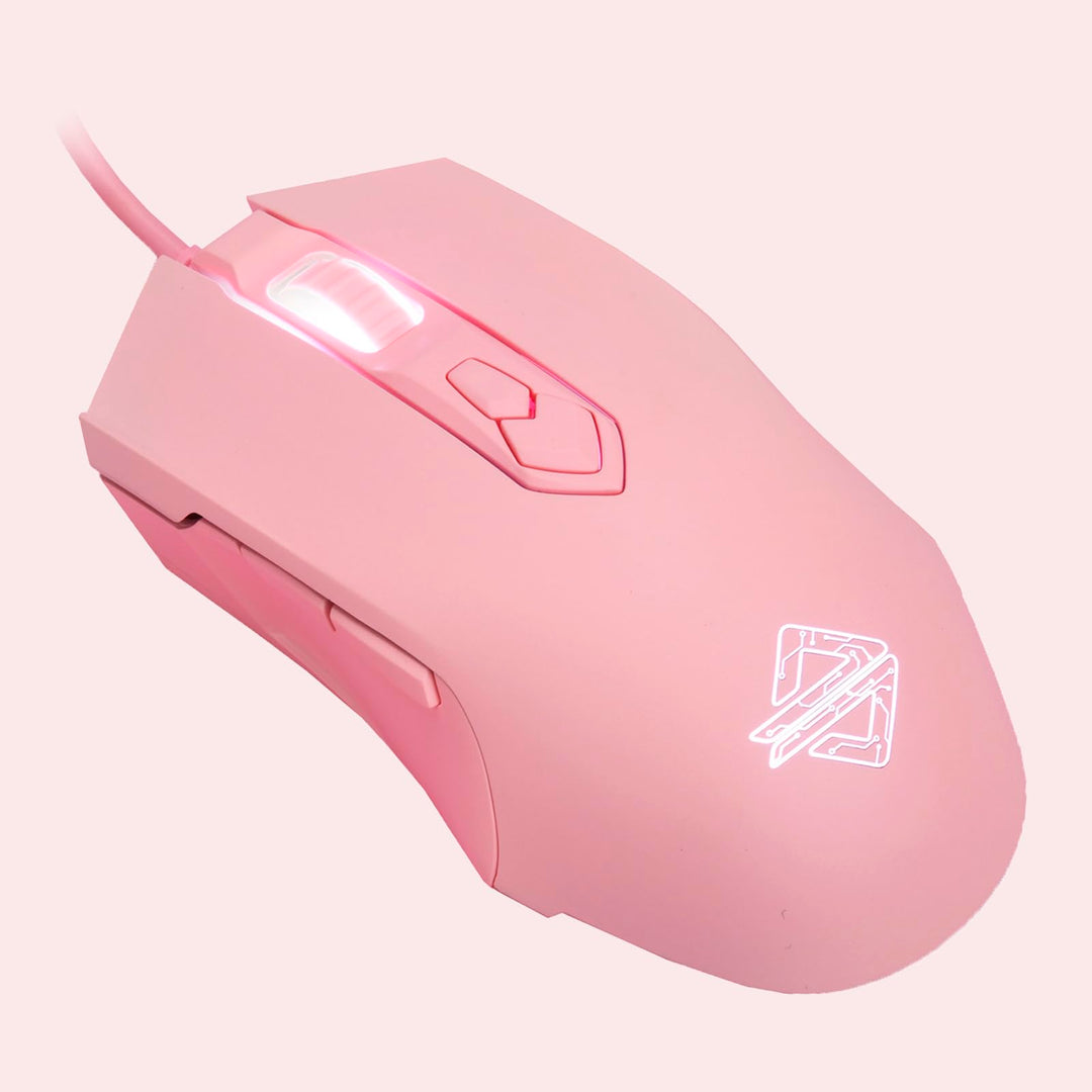Lomiluskr AJ52 Gaming-Maus, kabelgebunden, 7 programmierbare Tasten, Computermäuse mit RGB-LED-Hinte