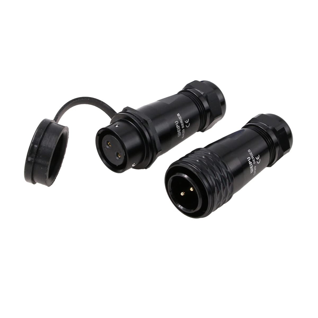 SZRMCC SA20 Luftfahrtstecker 2-Polig In-Linie Aviation Steckverbinder Wasserdicht IP67 SA2010 Stecke