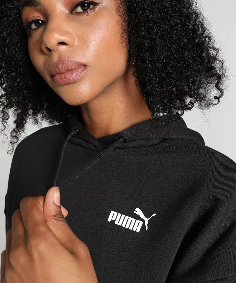 PUMA Damen Power Colorblock Hoodie FL Sweatshirt XS Puma Schwarz, XS Puma Schwarz