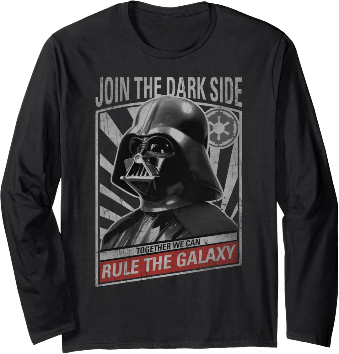 Star Wars Darth Vader Rule The Galaxy Poster Langarmshirt