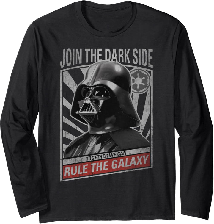 Star Wars Darth Vader Rule The Galaxy Poster Langarmshirt