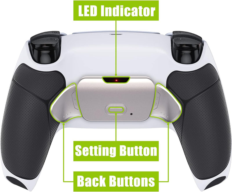 eXtremeRate Programmierbares Rise (RMB) Remap Kit für ps5 Controller BDM-030/040, Real Metal Buttons