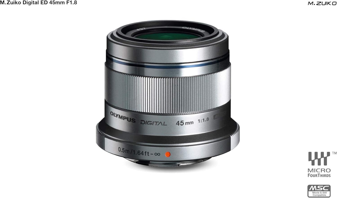Olympus M.Zuiko Digital 45mm F1.8 Objektiv, lichtstarke Festbrennweite, geeignet für alle MFT-Kamera