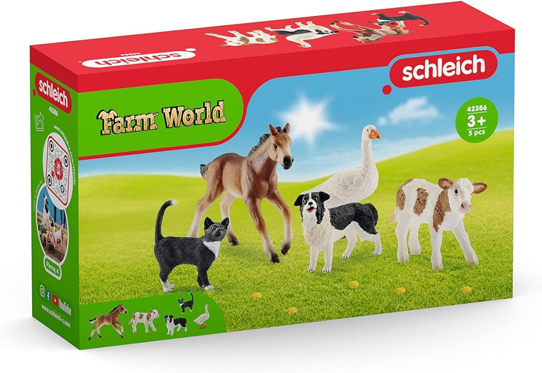 schleich 42386 FARM WORLD Tier-Mix, ab 3 Jahren, FARM WORLD - Spielfigur, 10 x 15 x 20 cm neue Versi