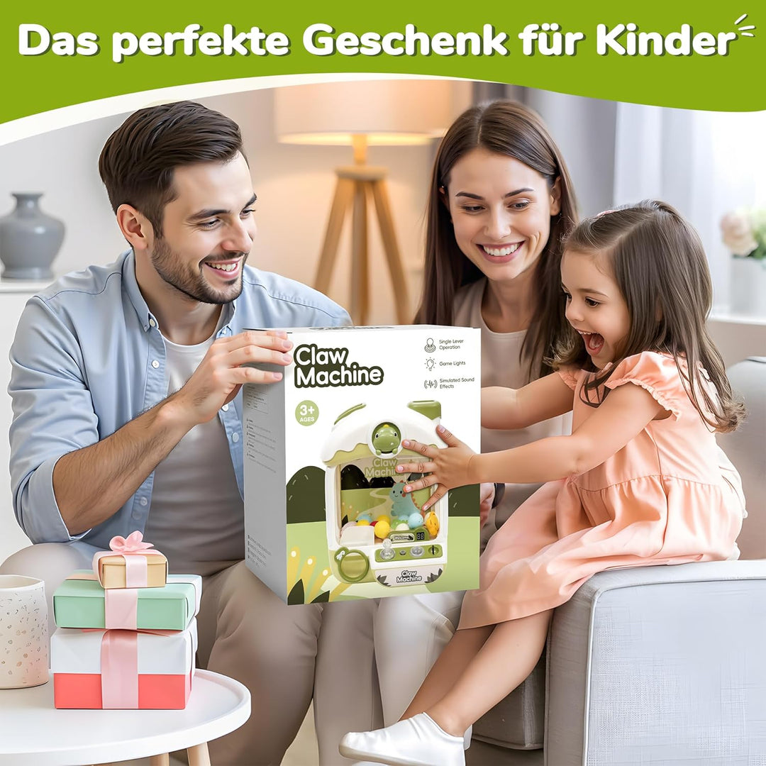 cossy Greifautomat, Greifautomat Kinder mit Licht und Musik, Süsser Dinosaurier Candy Grabber mit 24