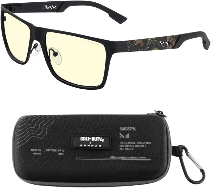 Gunnar Brille gegen blaues Licht – UAV Edition Call Of Duty | Farbe: Onyx Topo | Farbtöne: Amber (65