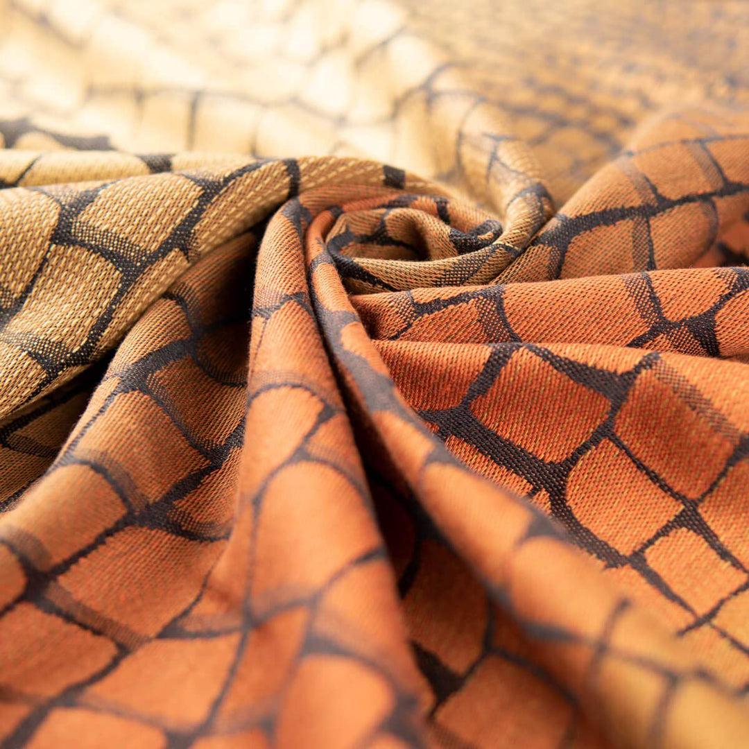 Hoppediz Baby-Tragetuch ab Geburt, Neugeboren bis Kleinkind, 100% kbA-Baumwolle (Bio), Darwin black