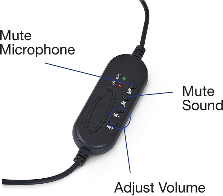 Verbatim Stereo-USB-Headset mit Mikrofon und Inline-Fernbedienung Stereo mit Inline-Fernbedienung, S