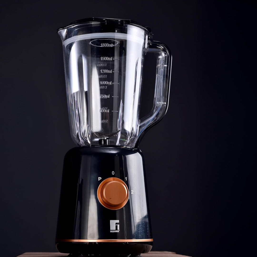 BERGNER COPPERLY - Grossraummixer - 2 Geschwindigkeiten mit 800 W Pulsleistung - 1,8 Liter Kunststof