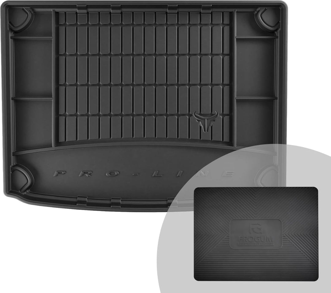 FROGUM ProLine 3D Gummimatte Exklusive Auto Kofferraummatte Kofferraumwanne für Kia NIRO I 2016-2022