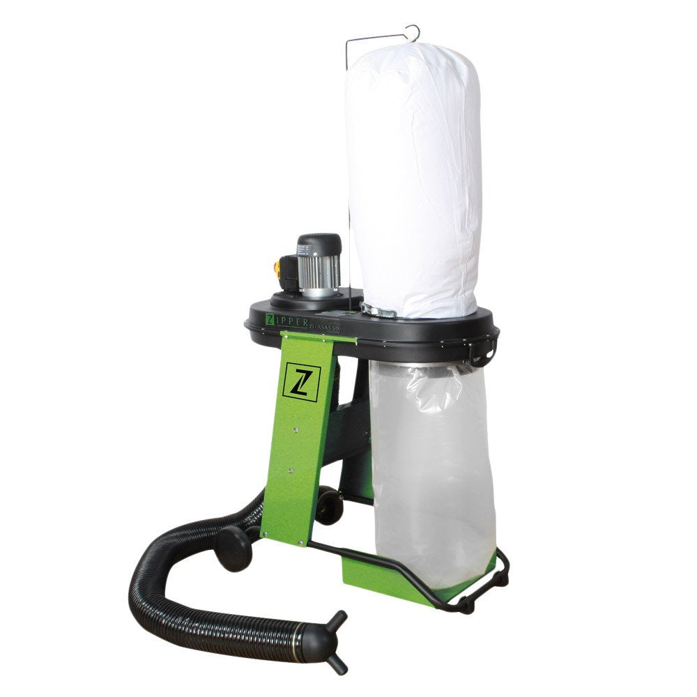 Zipper Kanister Absauganlage 65L 550W ZI-ASA550 - Grün