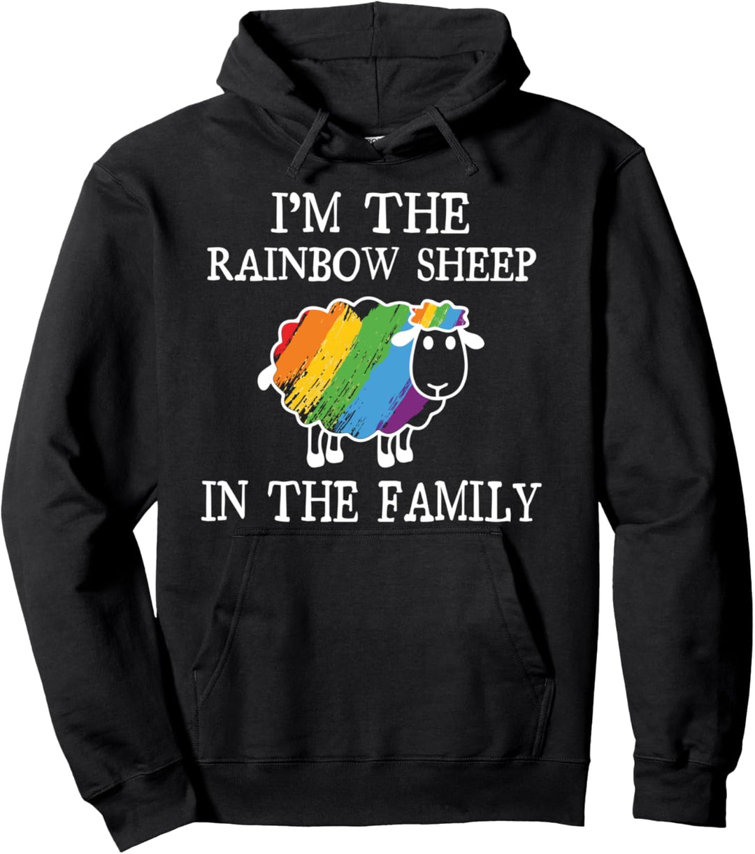 I am the Rainbow Sheep in the Family Regenbogen Schaf CSD Pullover Hoodie