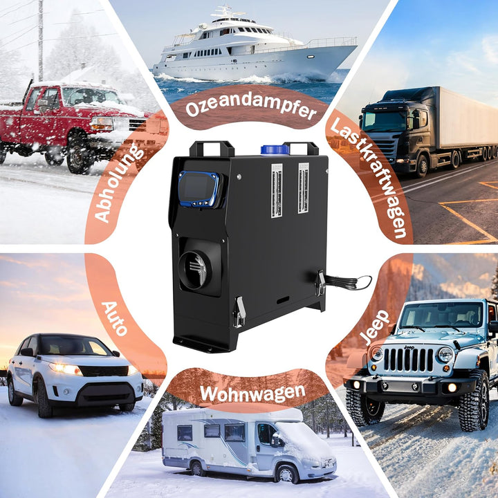 UISEBRT 12V Diesel Standheizung 8kw, Standhezung Dieselheizung Diesel Lufterhitzer, Air Diesel Heizu