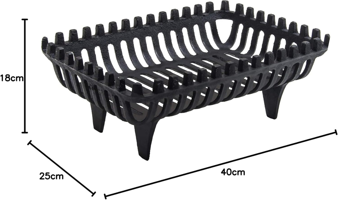 Fire Vida, Metall, schwarz, 18.0x45.0x30.0 Feuerrost, 18.0x45.0x30.0