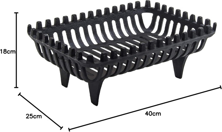 Fire Vida, Metall, schwarz, 18.0x45.0x30.0 Feuerrost, 18.0x45.0x30.0