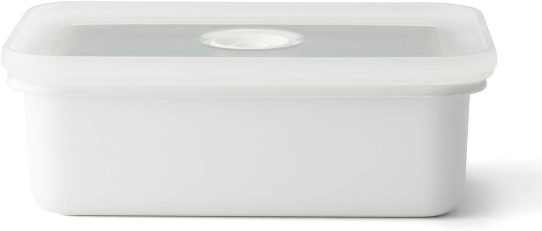 HoneyWare Vakuum Emaille, M flach, 0,74L, Masse: 18 x 12 x 6 cm Frischhaltedose, Kunststoff, 0,74 Li