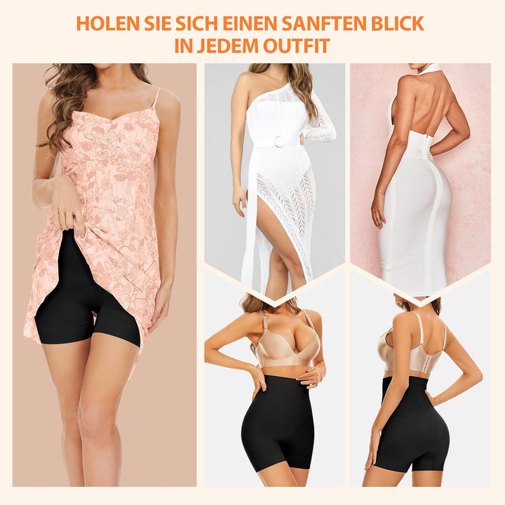 SIMIYA Bauchweg Unterhose Damen Hohe Taille Shapewear Leichte Bauchkontrolle Nahtlose Miederhose Leg