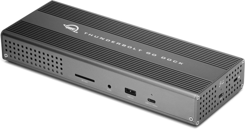 OWC Thunderbolt Go Dock, 11 Anschlüsse, integriertes Netzteil, 90 W Ladegerät, kompatibel mit Thunde