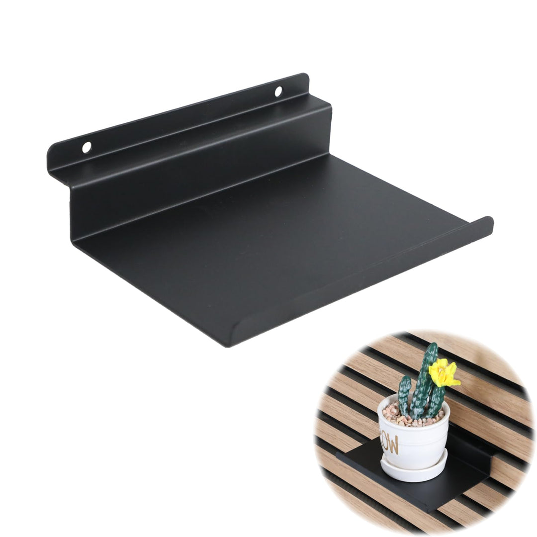 Regal für Akustikpaneele,15×10cm Slatwall Regale Metall Schwebende Wandregale Akustikpaneele Ablage