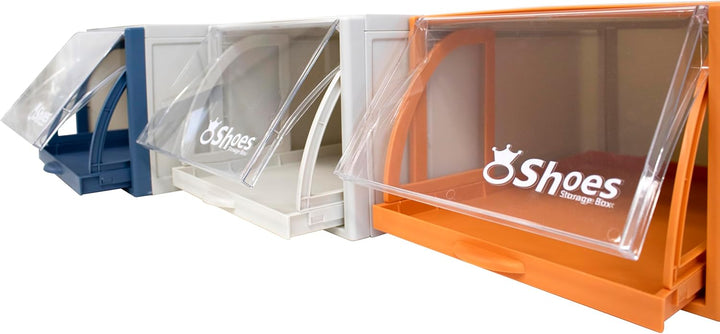 S.I.C Schuhbox, Schuhaufbewahrungsbehälter, Schuhregal mit ausziehbarer Schublade, Aufbewahrung, fal