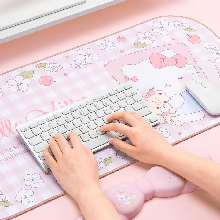 Anime-Mauspad-Handgelenkauflage-Set – rutschfeste Schreibtischunterlage und Memory Foam-Handgelenkau
