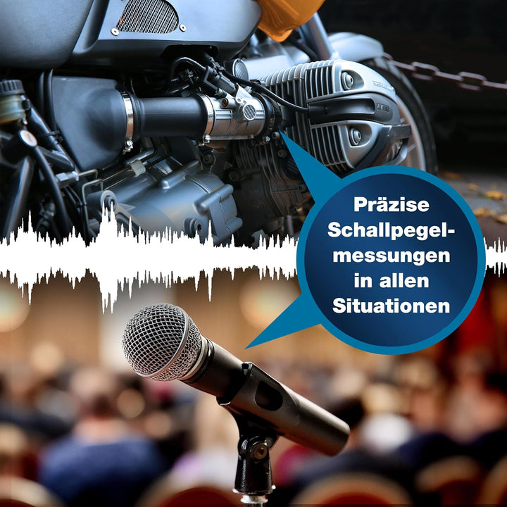 PeakTech 8005 - Schallpegelmessgerät Klasse 2 mit Aufzeichnung (32000 Messwerte), Kalibriert, Schall