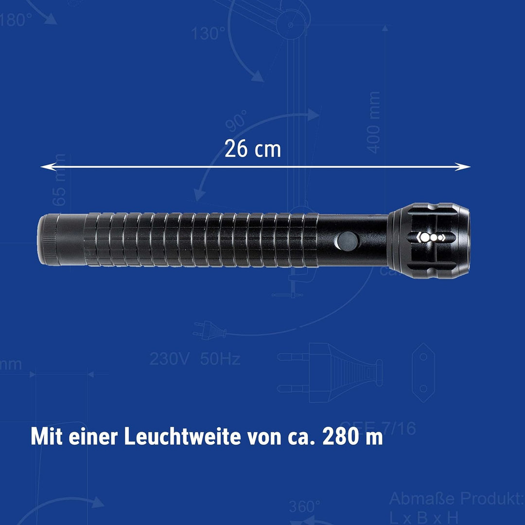 Maul LED-Taschenlampe MAULkronos L – outdoor-taugliche grosse LED Taschenlampe für die professionell