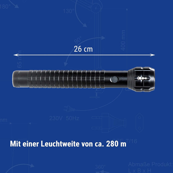 Maul LED-Taschenlampe MAULkronos L – outdoor-taugliche grosse LED Taschenlampe für die professionell