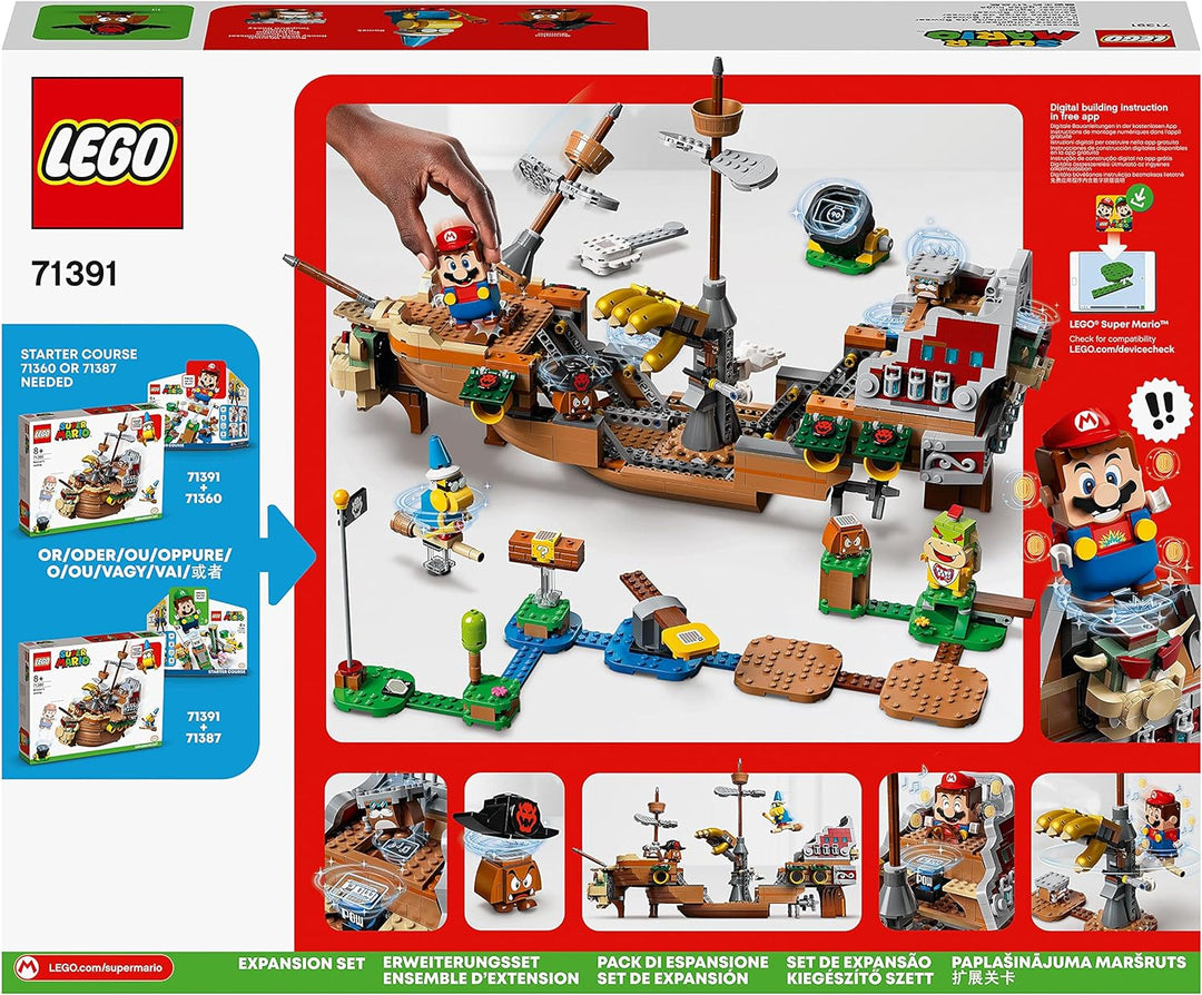 LEGO 71391 Super Mario Bowsers Luftschiff – Erweiterungsset, baubares Kinderspielzeug zum Sammeln, G