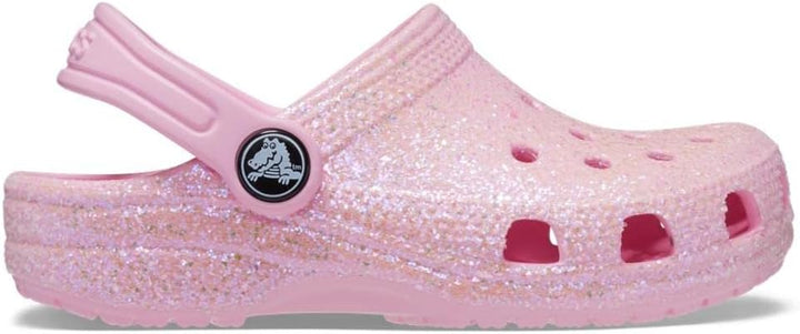 Crocs Unisex Kinder Classic Glitter Clog K 20/21 EU Rosa, 20/21 EU Rosa