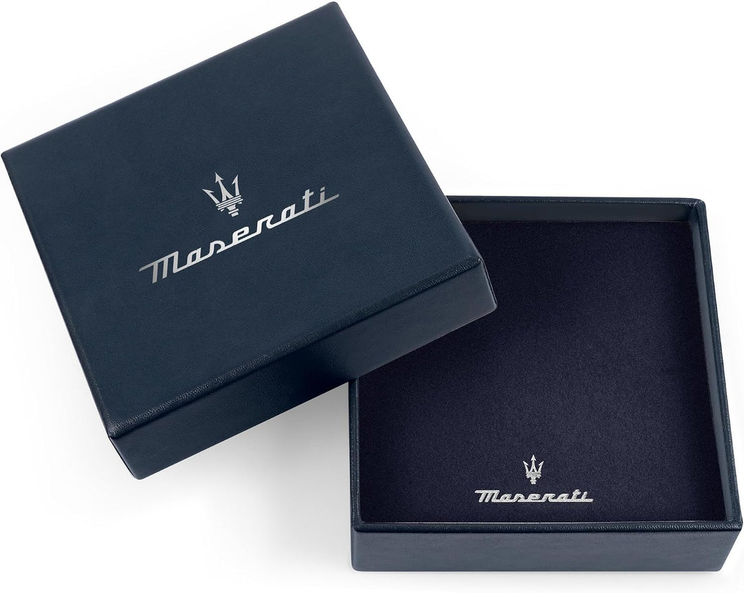 Maserati Herrenhalskette aus Stahl, schwarze PVD-Beschichtung, Iconic Collection JM423AVD20
