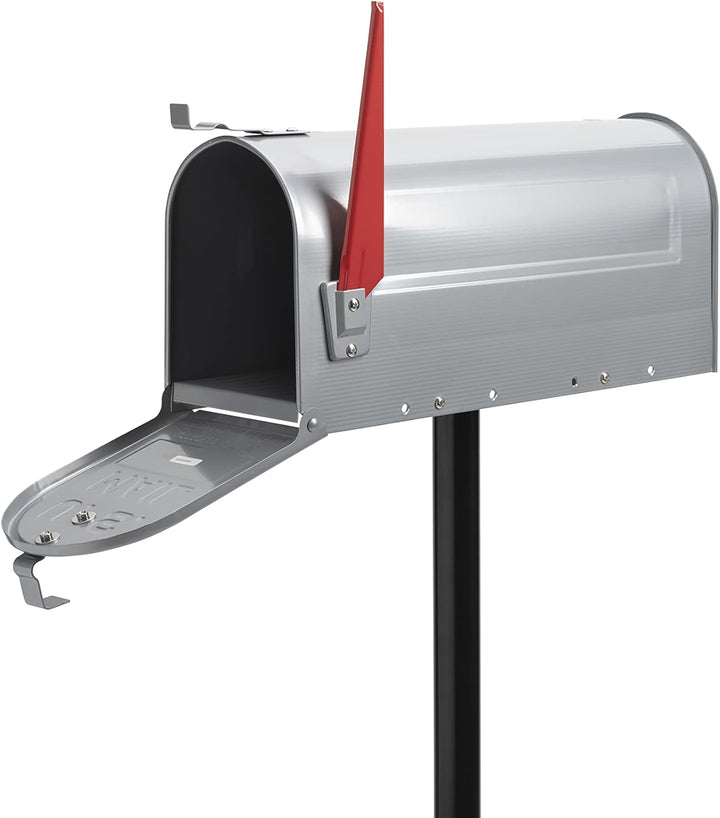 Sterling MB23BK Mississippi Briefkastenständer aus Stahl, Schwarz, Large Schwarz US Stand, Schwarz U