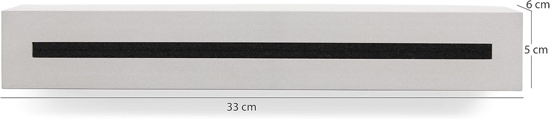 Schlüsselbrett mit Ablage aus Beton Light Edition 33x6x5 cm, Schlüsselboard Wand, Schlüsselaufbewahr