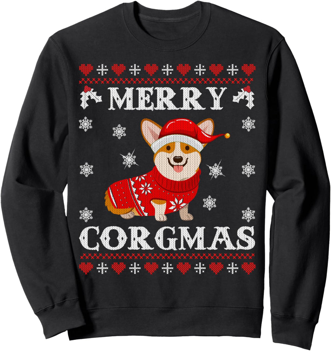 Corgi Dog Merry Corgmas Santa Corgi Ugly Christmas Sweater Sweatshirt