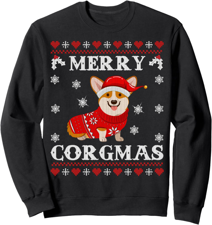 Corgi Dog Merry Corgmas Santa Corgi Ugly Christmas Sweater Sweatshirt