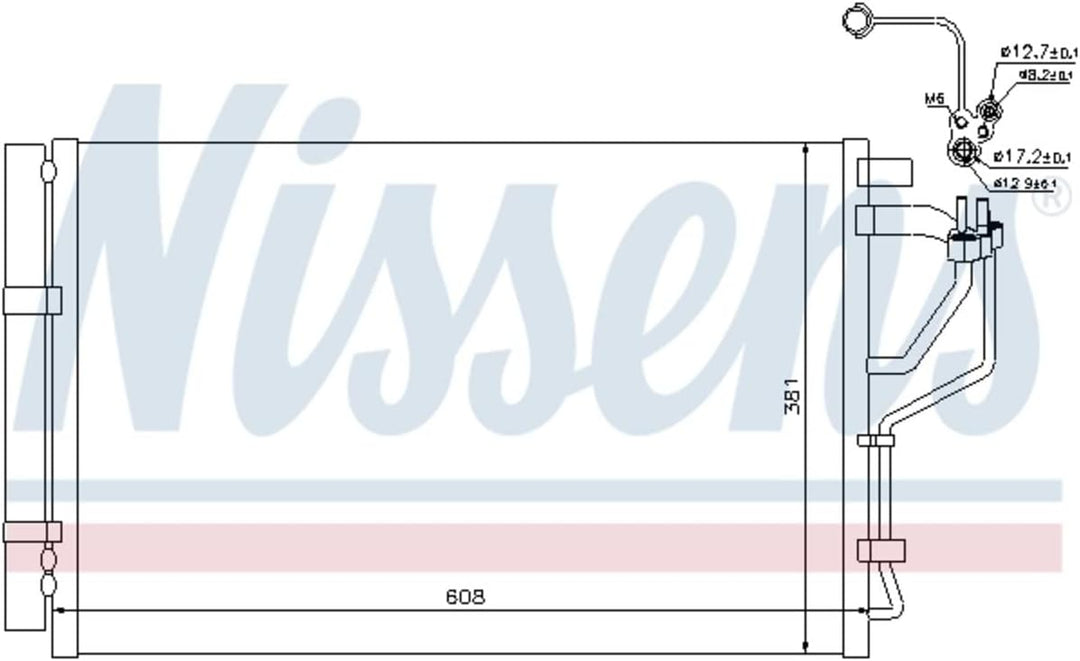 Nissens 940268 Kondensator, Klimaanlage