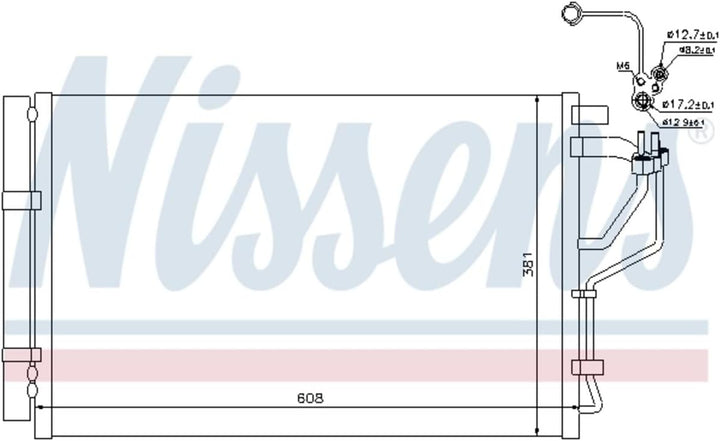 Nissens 940268 Kondensator, Klimaanlage