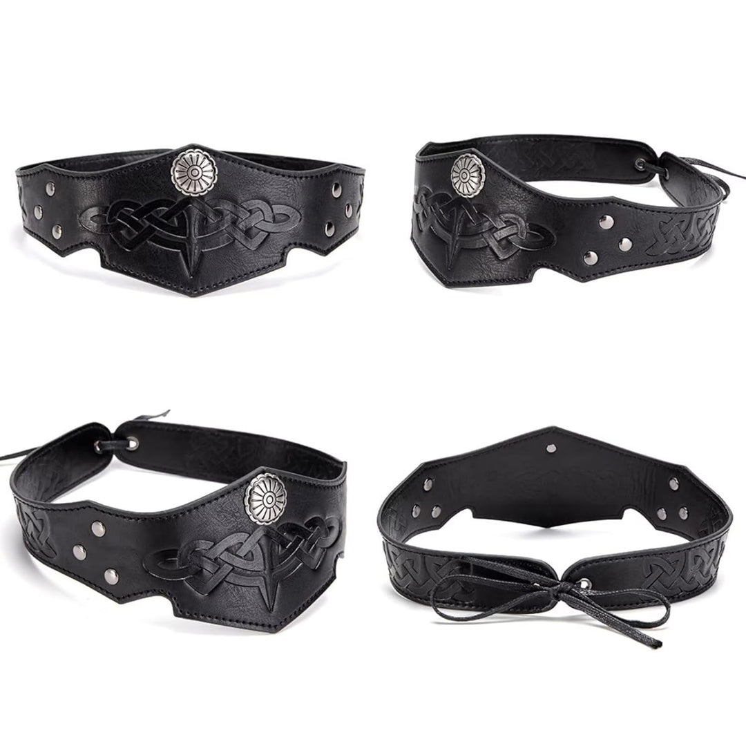 Renaissance-Accessoires, Kunstleder-Wikinger-Kopfschmuck, verstellbares Wikinger-Kostüm-Accessoire f