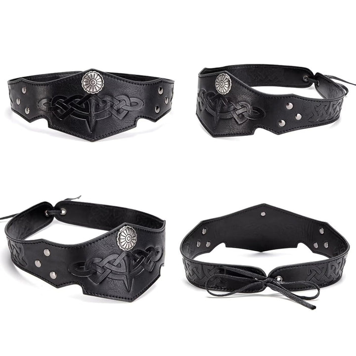 Renaissance-Accessoires, Kunstleder-Wikinger-Kopfschmuck, verstellbares Wikinger-Kostüm-Accessoire f