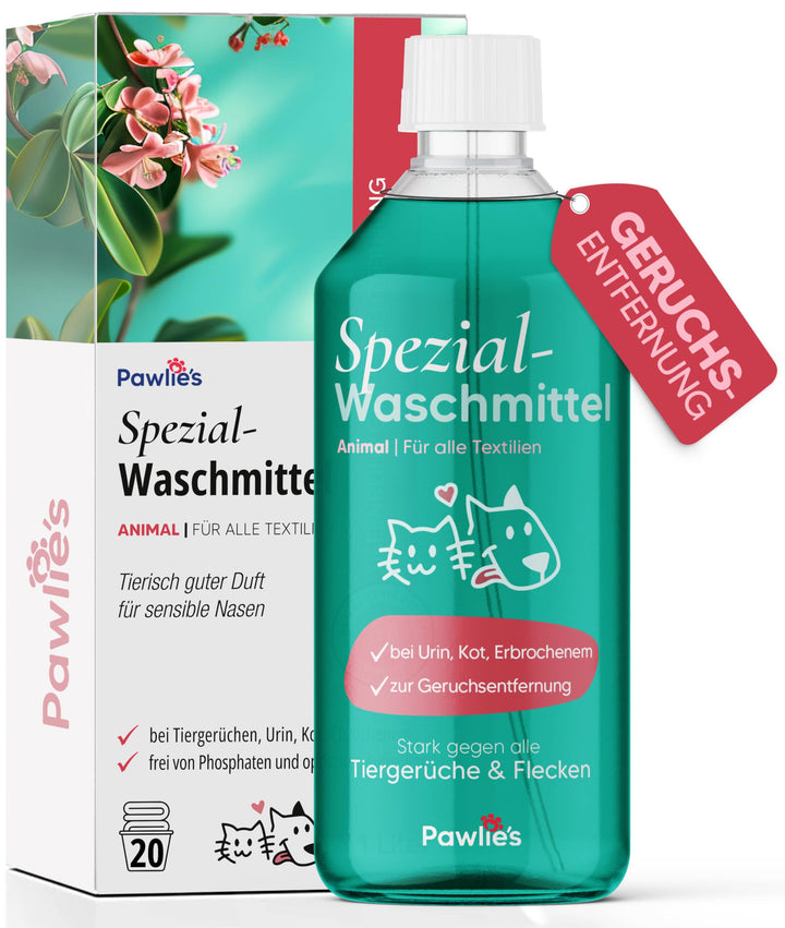 Pawlie's Geruchsentferner Wäsche 1L - Hochwirksamer Hygienespüler Wäsche, Geruchsneutralisierer, Enz