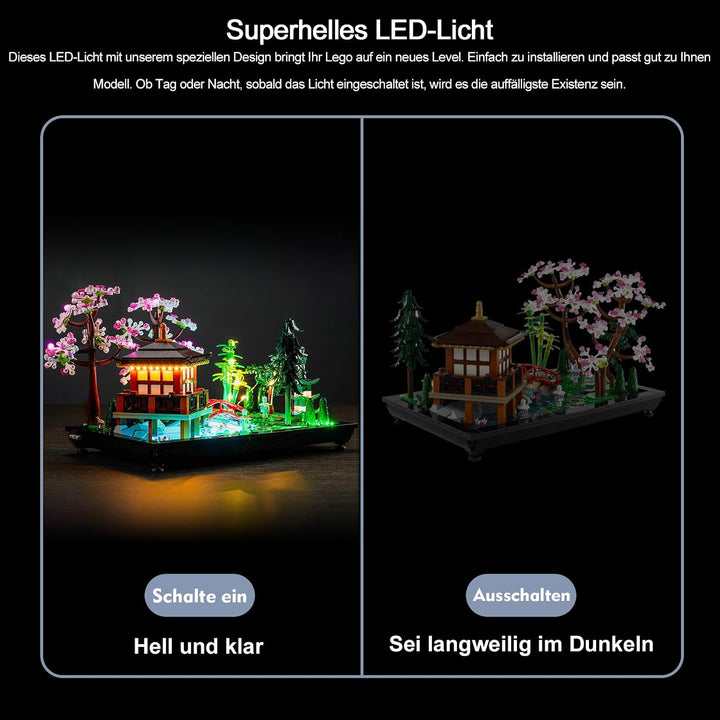 Fernbedienung Licht-Kit für Lego 10315 Tranquil Garden (Nicht Lego), Led Beleuchtungs Set für Lego I