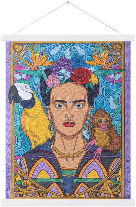 CRYSTAL ART - Frida Kahlo, 40x50cm Scroll, CAS-31FRK908L